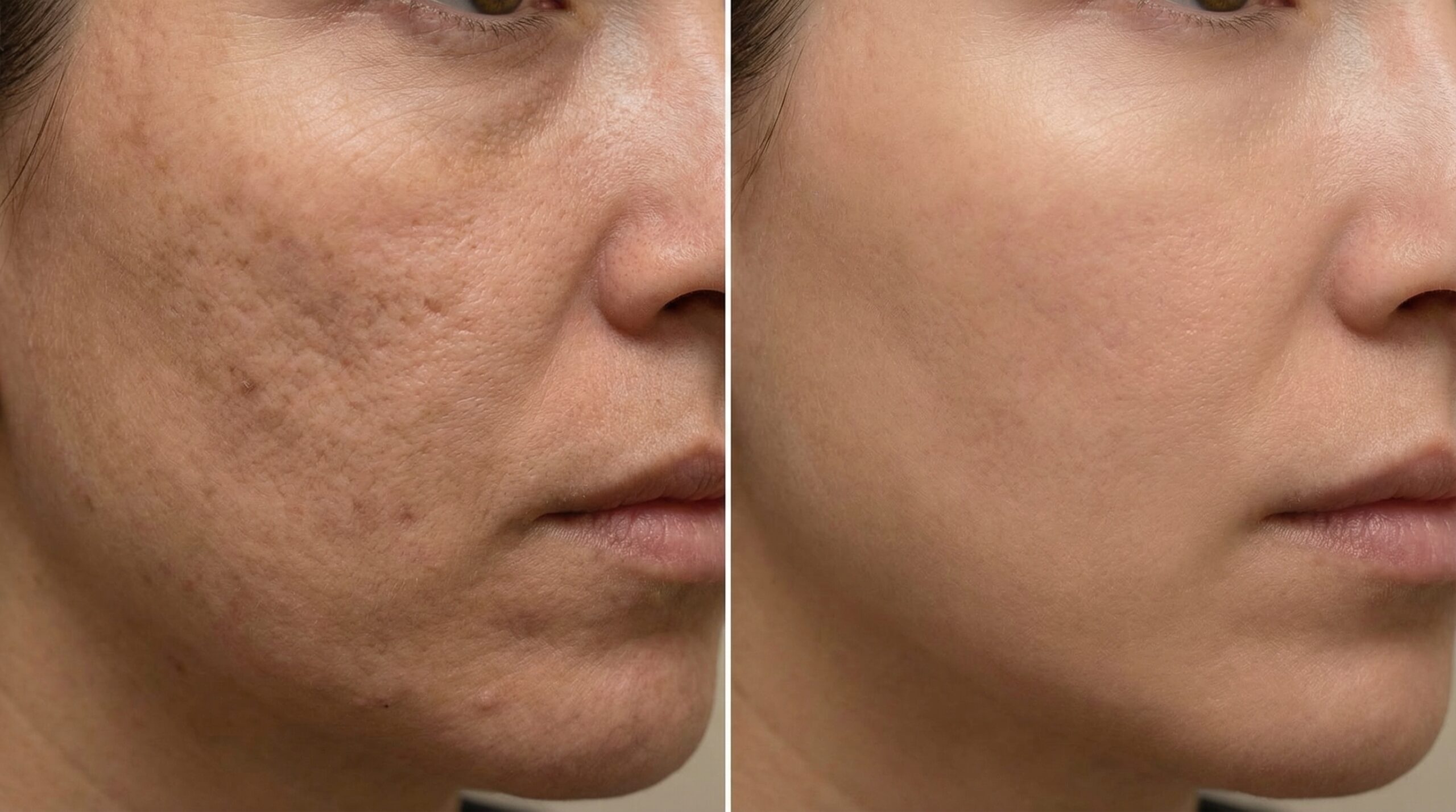 Laser Skin Resurfacing before and after results at Couture Dermatology and Laser Beverly Hills