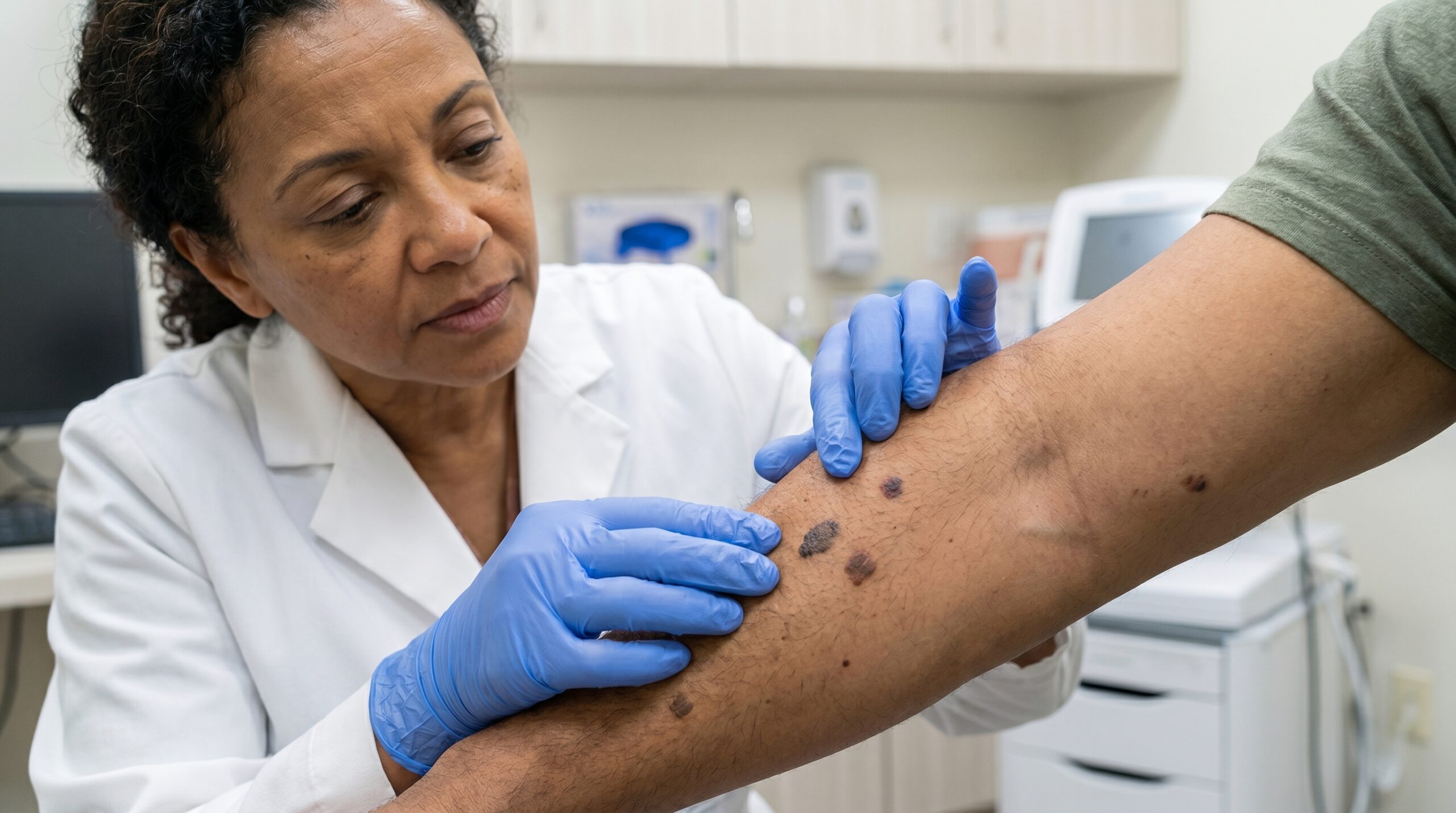 Dermoscopic mole evaluation at Couture Dermatology and Laser Beverly Hills