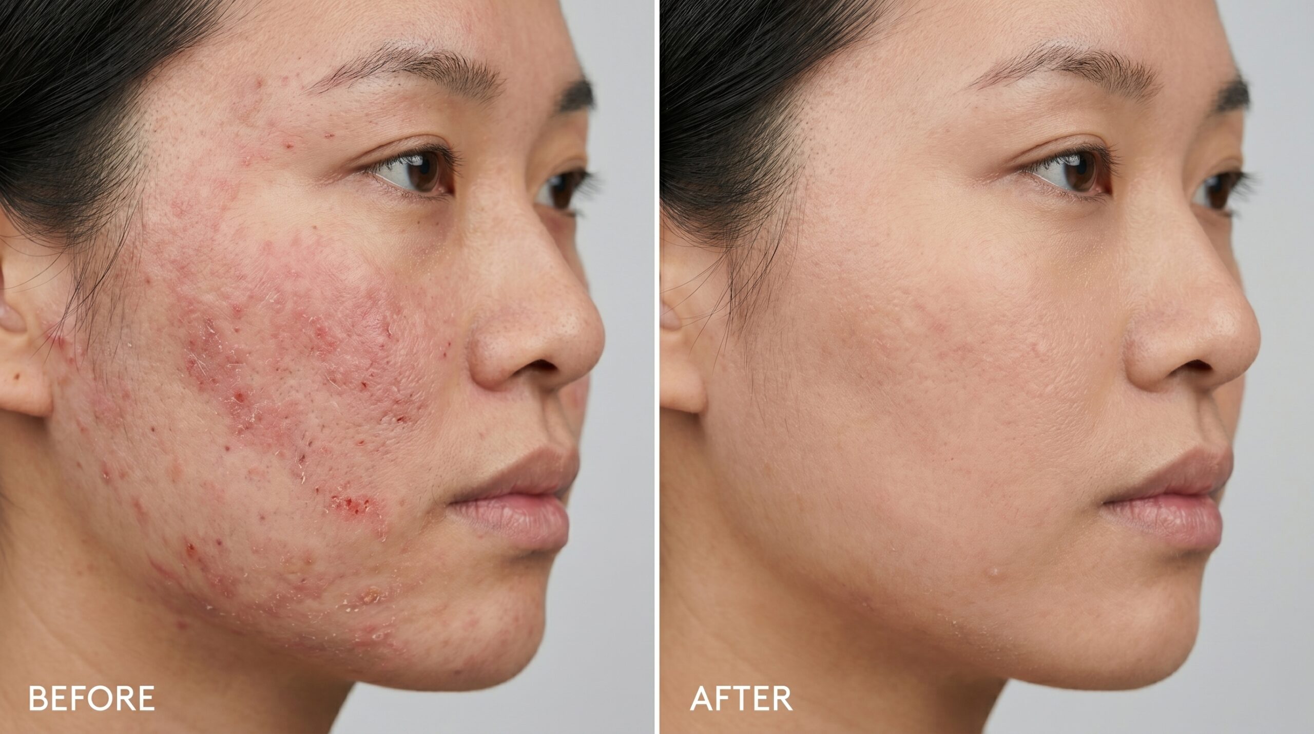 Atopic Dermatitis before and after at Couture Dermatology and Laser
