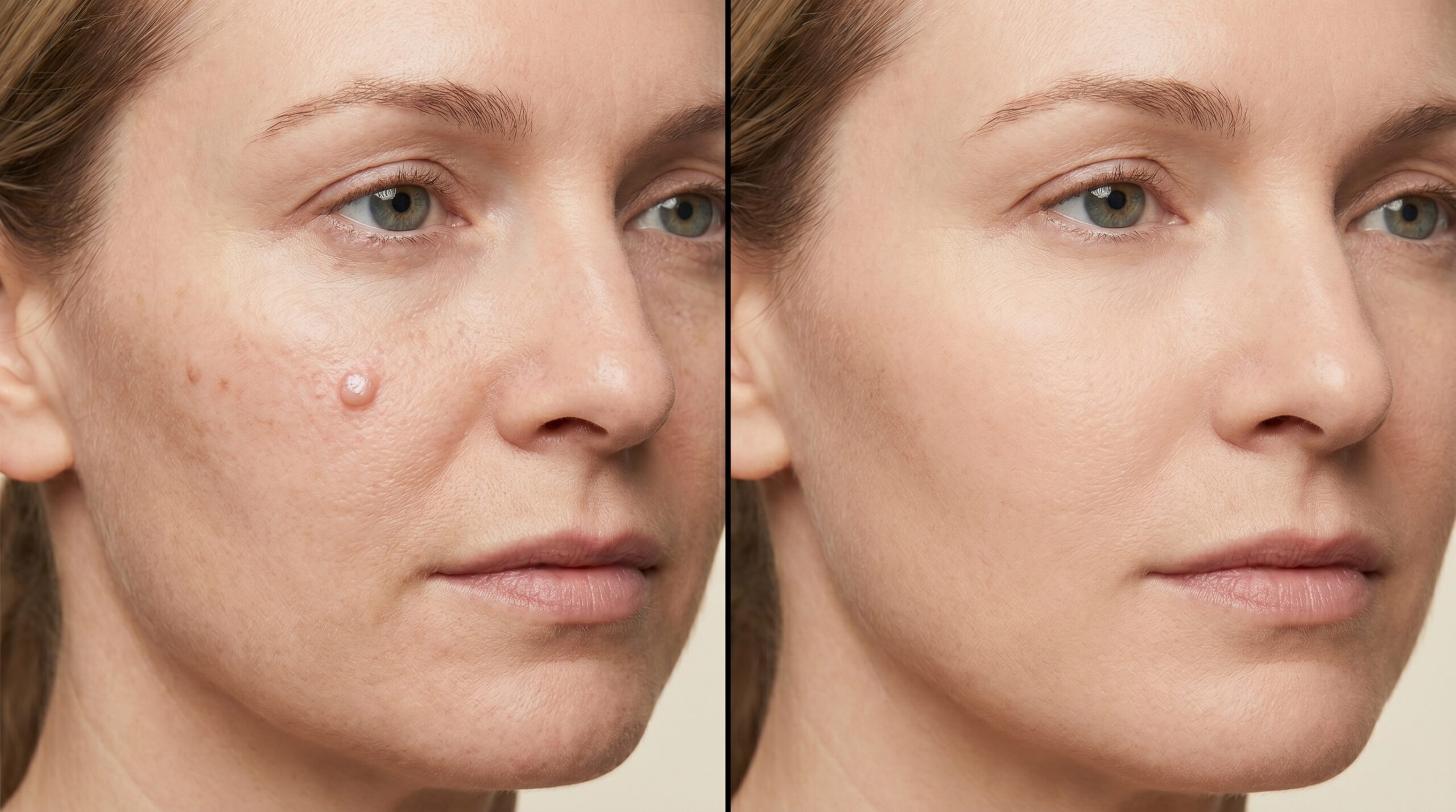 Basal Cell Carcinoma before and after at Couture Dermatology and Laser