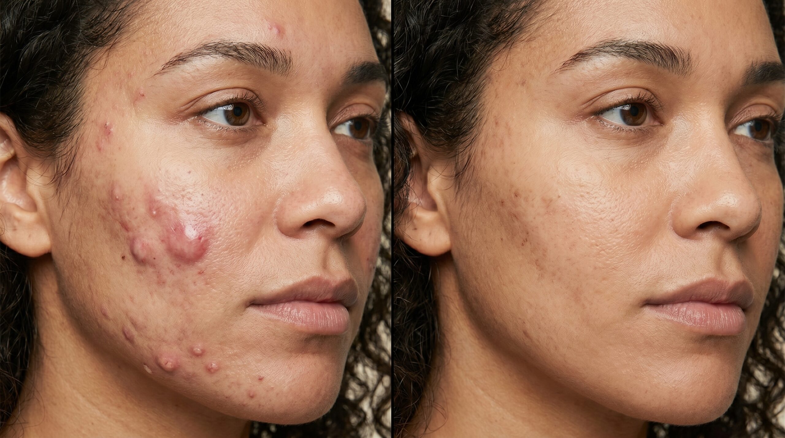 Cysts before and after at Couture Dermatology and Laser