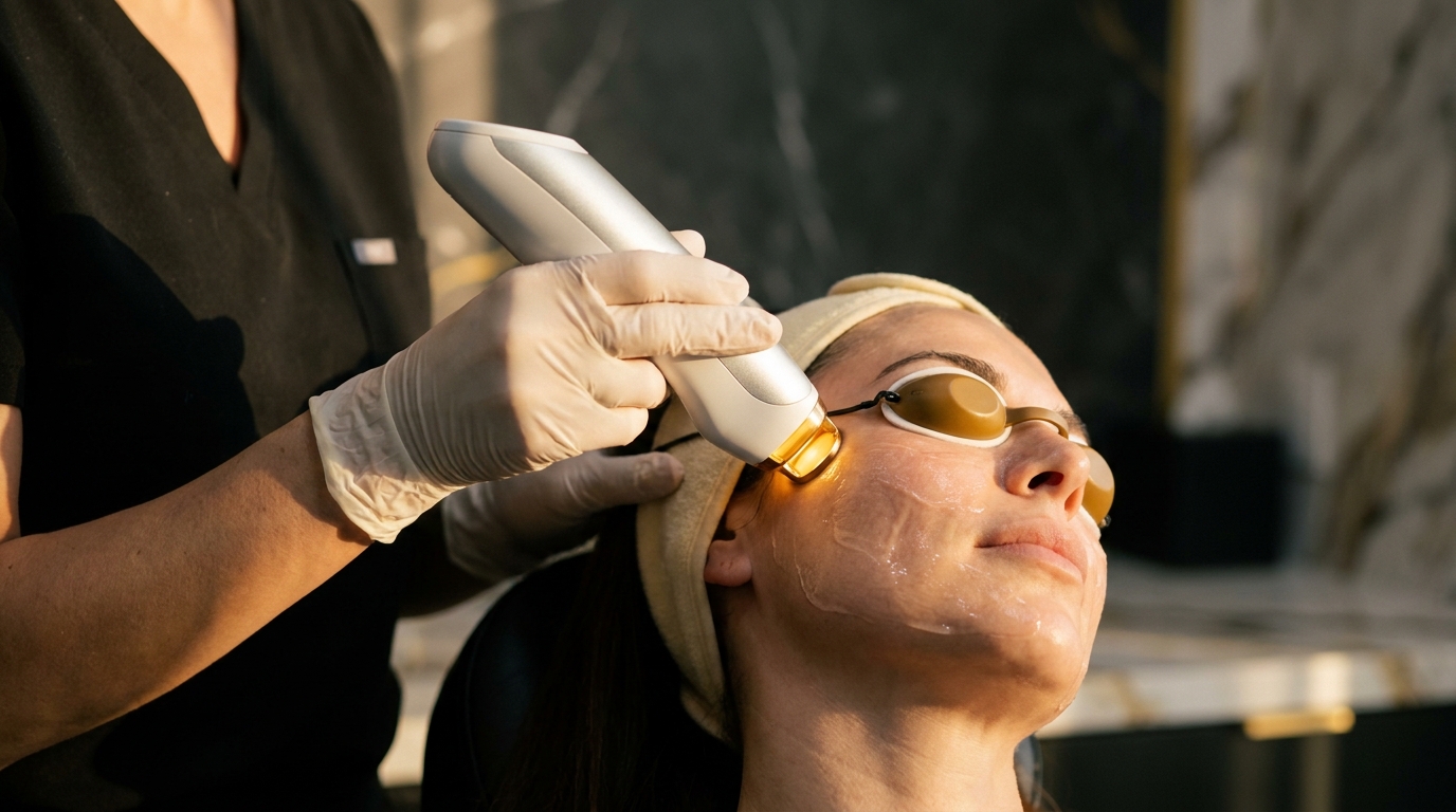Board-certified dermatologist performing a skin rejuvenation treatment at Couture Dermatology and Laser