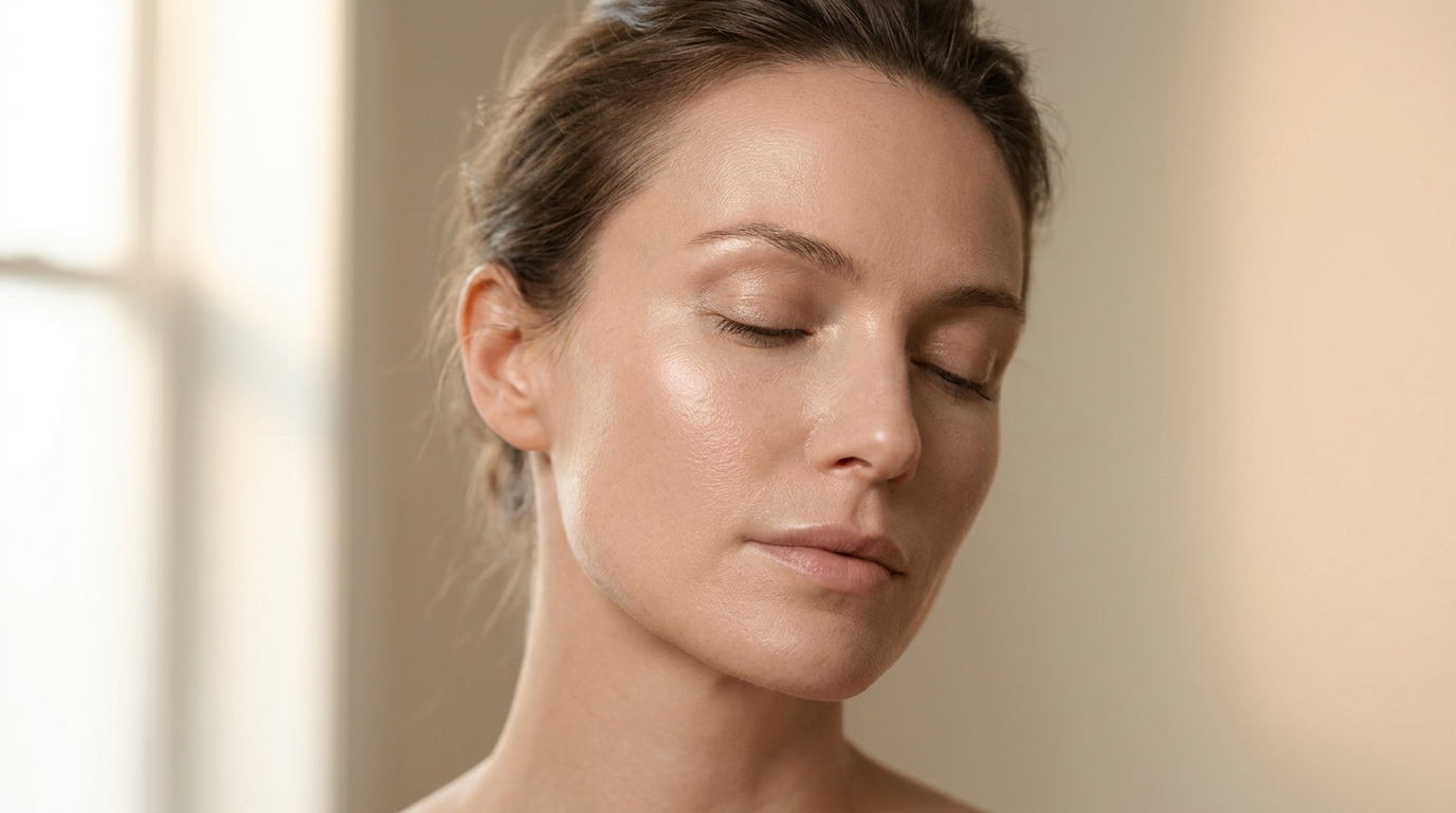 Refined skin texture and luminous tone after exosome treatment at Couture Dermatology and Laser