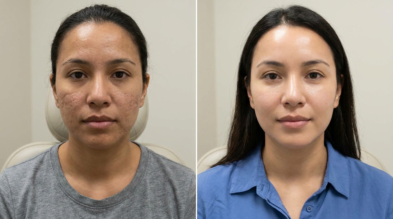 Chemical Peels before and after at Couture Dermatology and Laser